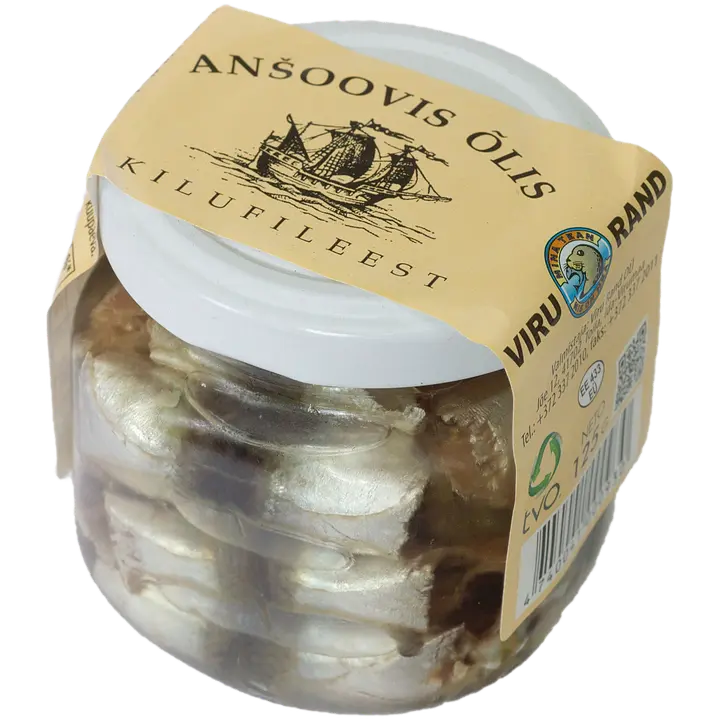 Viru Rand Ansoovis Õlis Kilufileest 125 G