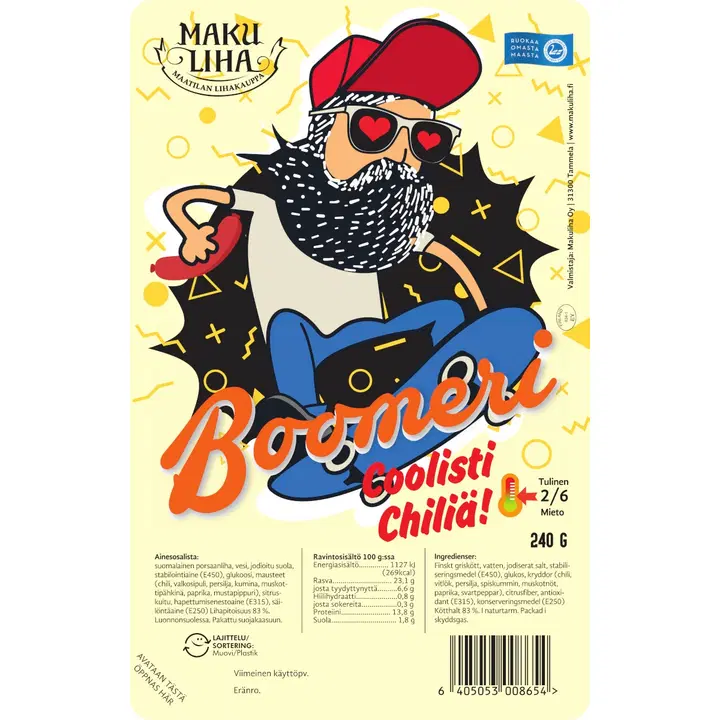 Makuliha Boomeri 240g grillimakkara