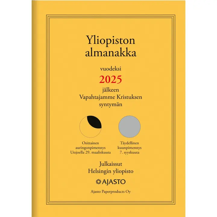 Pöytäkalenteri Yliopiston almanakka A4