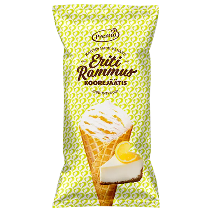 Eriti Rammus sidrunikoogi koonusjäätis 110g /200ml