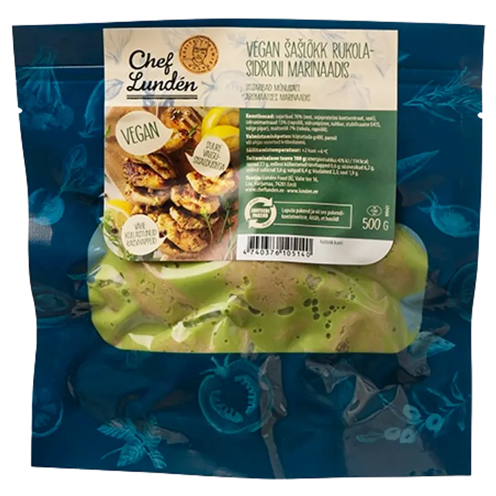 Vegan šašlõkk rukola-sidruni 500G