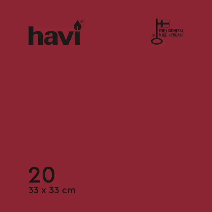 Havi tissue lautasliina Bordeaux  33cm 20kpl