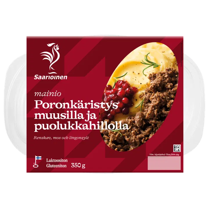 Saarioinen Poronkäristys muusilla ja puolukkahillolla 350g