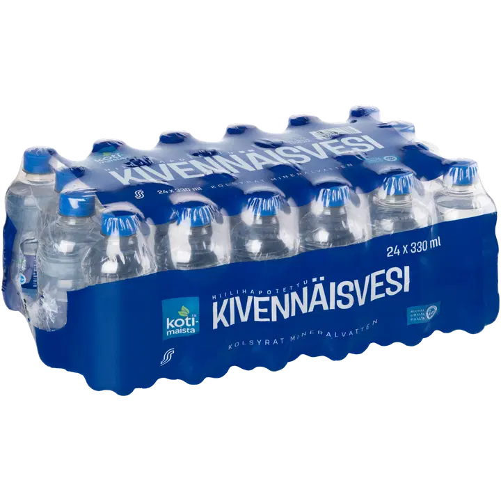 24 x Kotimaista hiilihapotettu kivennäisvesi 0,33l