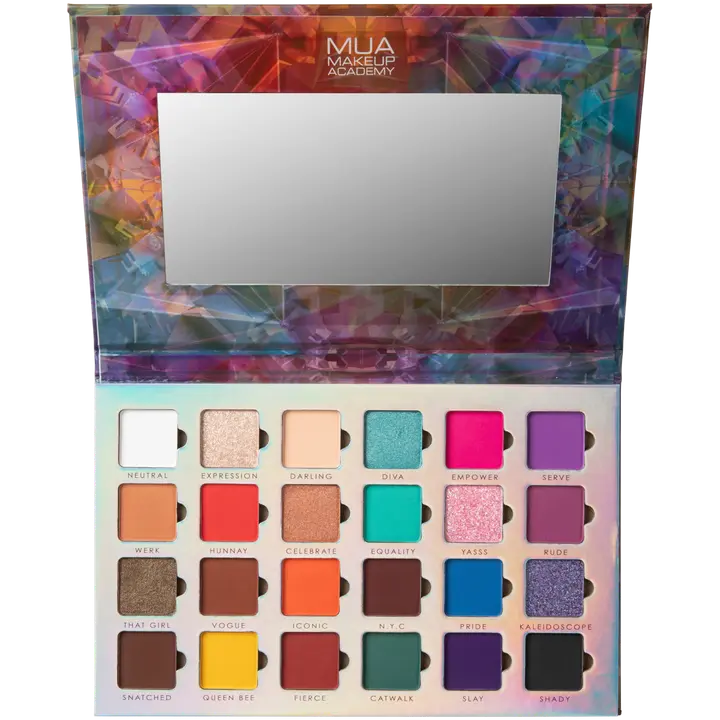 MUA Make Up Academy Kaleidoscope XTRA 24 Shade Eyeshadow Palette luomiväripaletti