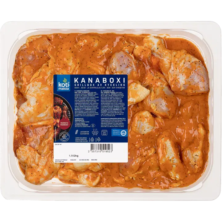 Kotimaista kanaboxi marinoitu n. 1,9 kg