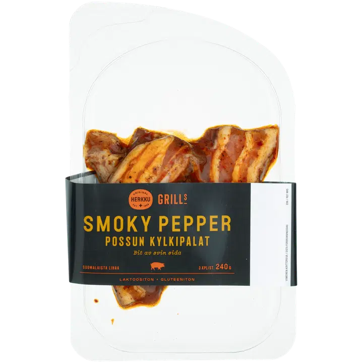 Herkku Grills Smoky Pepper kylkipala 240g