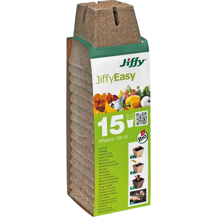 Turbapott jiffy 8 cm 15 tk