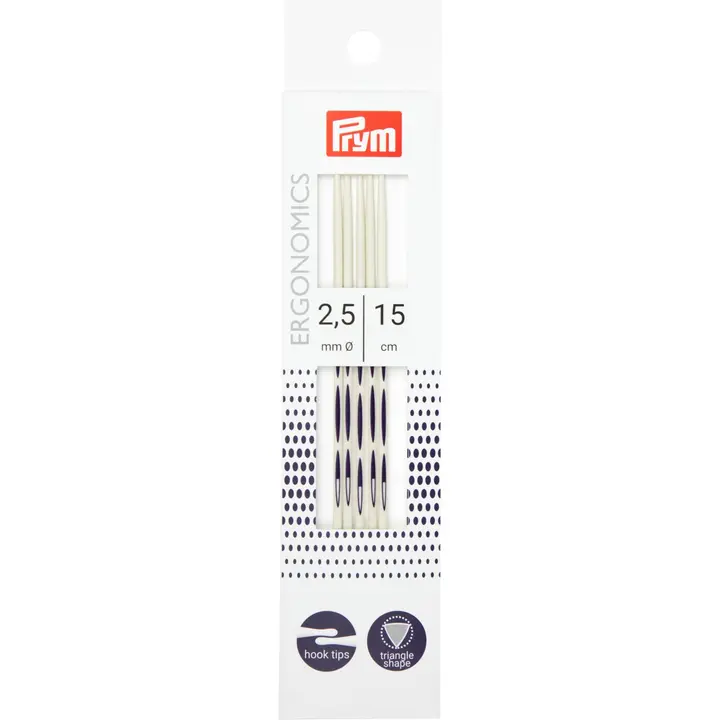 Prym sukkapuikko ergonominen 15cm - 2,5 mm