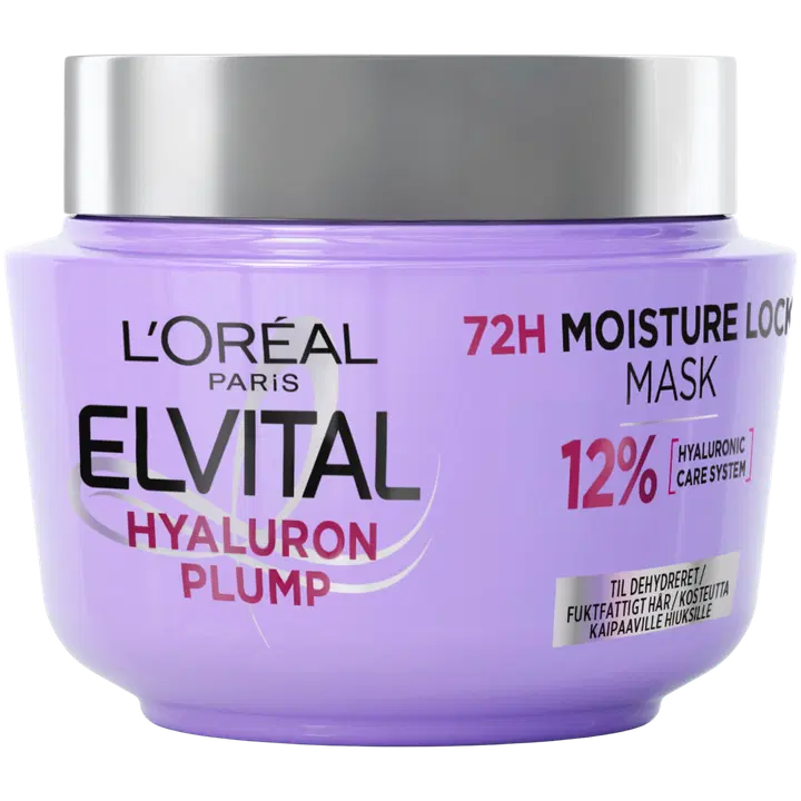 L'Oréal Paris Elvital Hyaluron Plump hiusnaamio kosteutta kaipaaville hiuksille 300ml