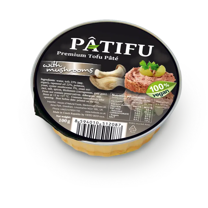 PÂTIFU tofupaté ostronskivling 100g
