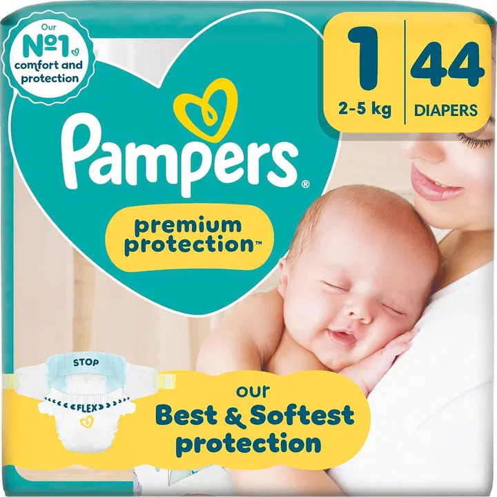 Pampers Premium Protection S1 2-5kg 44kpl vaippa