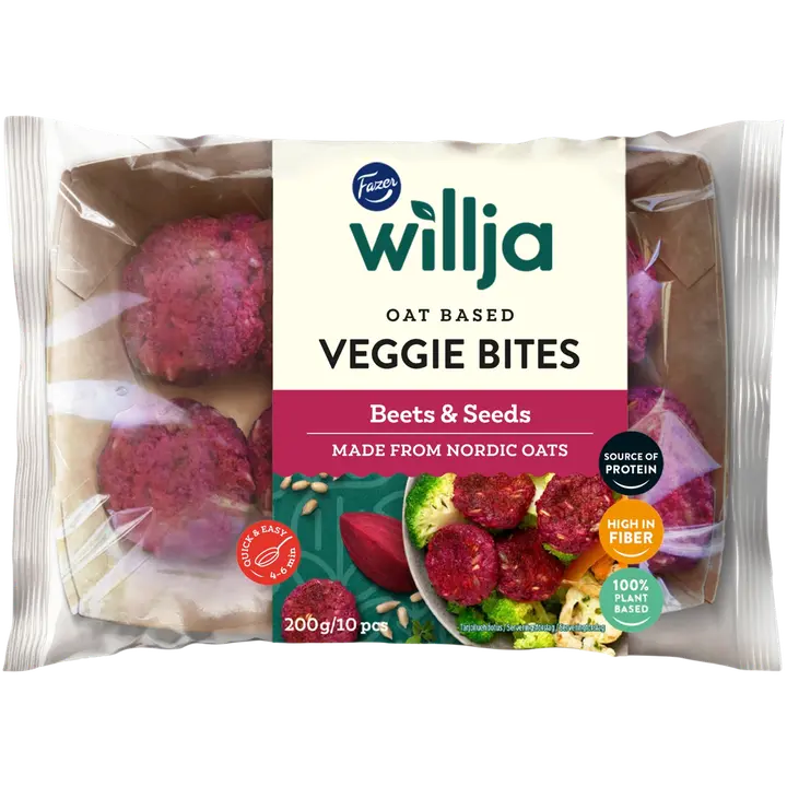 Fazer Willja Veggie Bites Beets & Seeds 200g