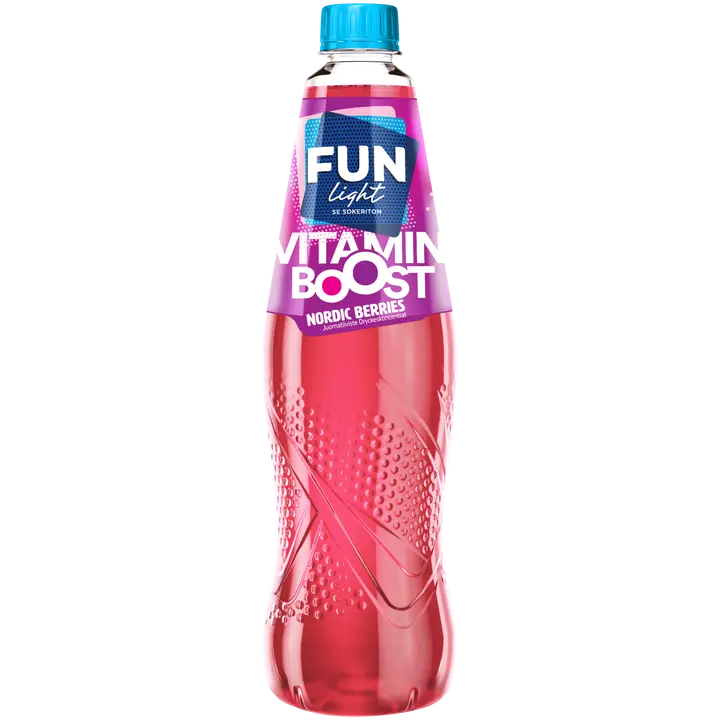 FUN Light Vitamin Boost nordic berries juomatiiviste 0,8l