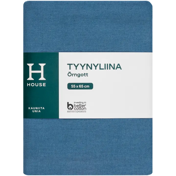 House tyynyliina 55 x 65 cm harmaan sininen