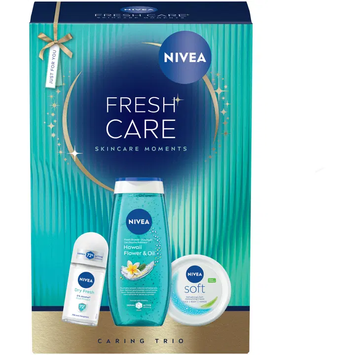 NIVEA Fresh Care lahjapakkaus 2026 sis. 3 tuotetta