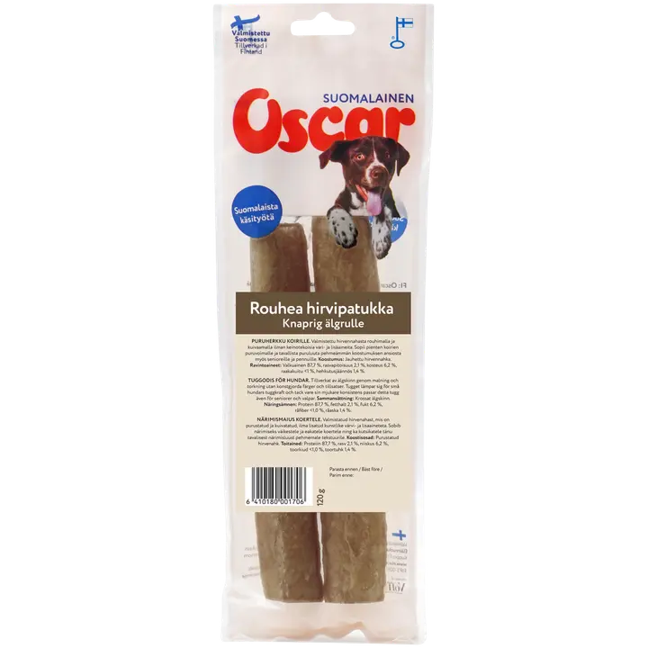 Oscar Rouhea hirvipatukka 120 g, koirille