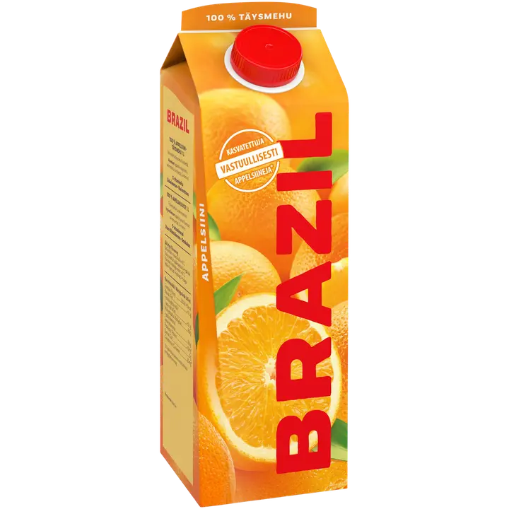 Brazil Appelsiinitäysmehu 100% 1 L