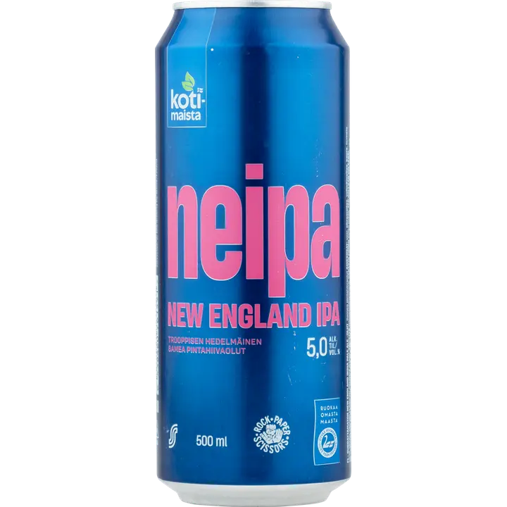 Kotimaista NEIPA olut 5,0 % 0,5l tlk