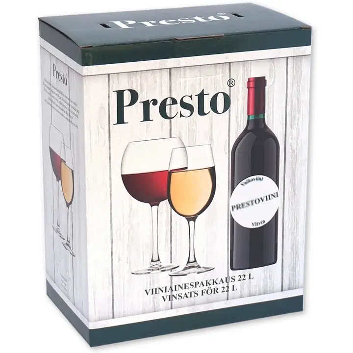 PRESTO Forte White 48h Pikaviini viiniainespakkaus 20 litralle valkoviiniä