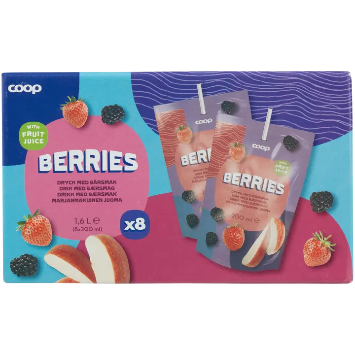 Coop marja mahlajook 8-pakk 1,6 l