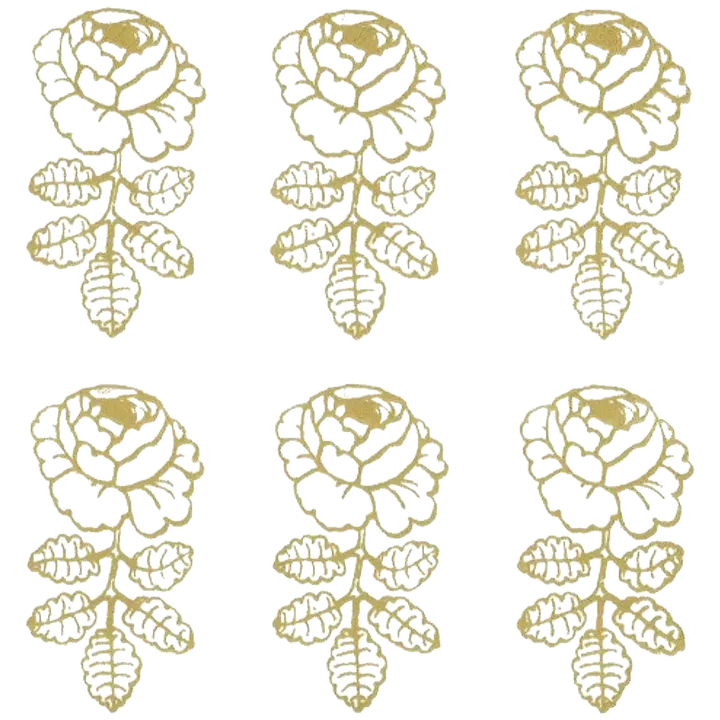 Marimekko 33cm Vihkiruusu kulta 20kpl lautasliina