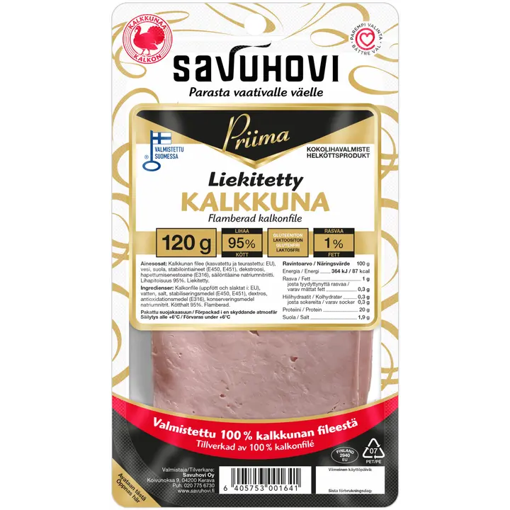 Savuhovi Priima Liekitetty kalkkuna 120g