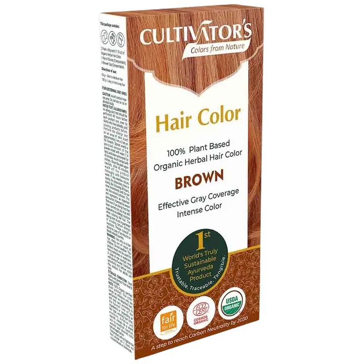 Cultivators Hair Color Kasviväri Brown 100g