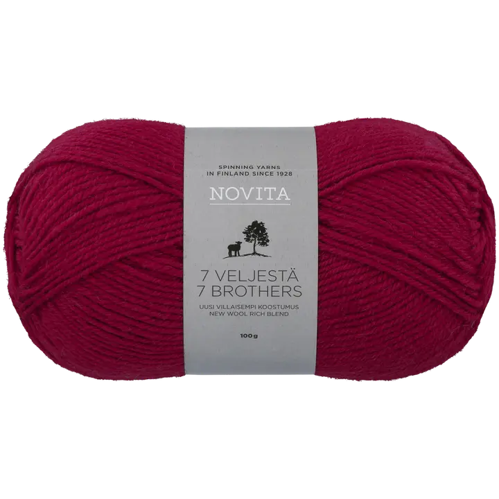 Novita 7 Veljestä 100g 587 karpalo