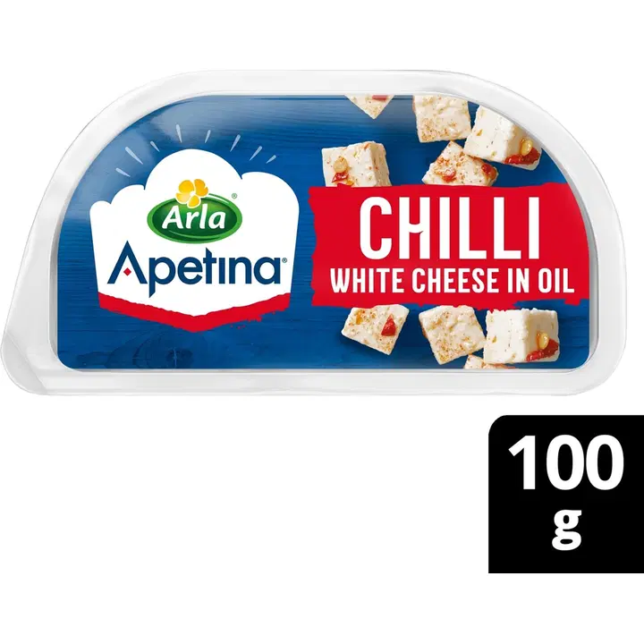 Arla Apetina Snack 100/70g Chili ja salaattijuustokuutioita öljyssä