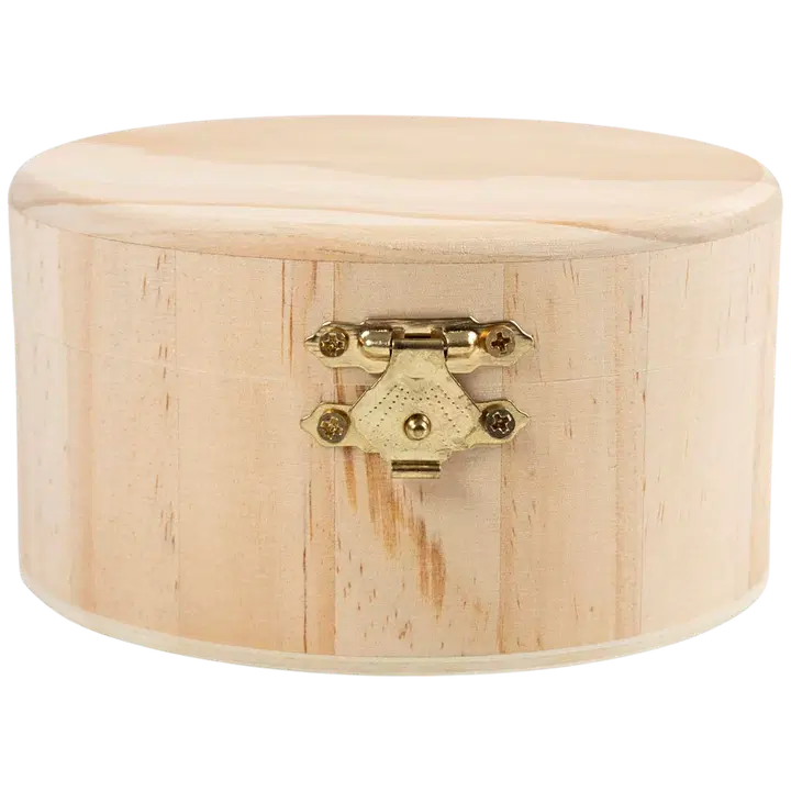 Creativ Company pyöreä rasia, puuta