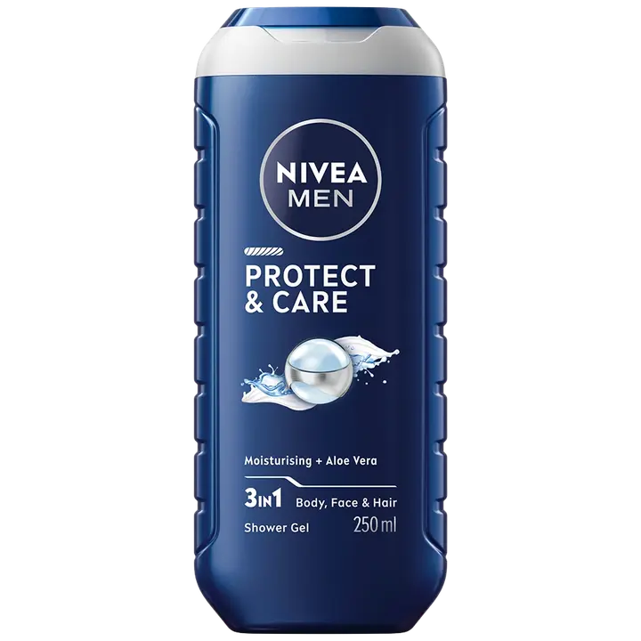 NIVEA MEN 250ml Protect & Care Shower Gel -suihkugeeli