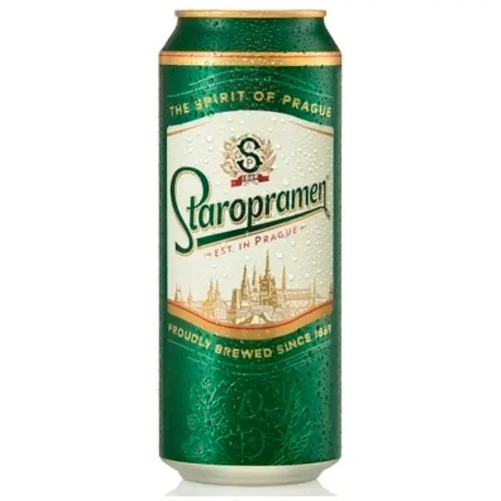 Staropramen Premium Lager olut 5 til-% tölkki 0,5 L