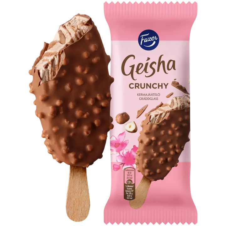 Fazer Geisha Crunchy jäätelöpuikko 64g/90ml