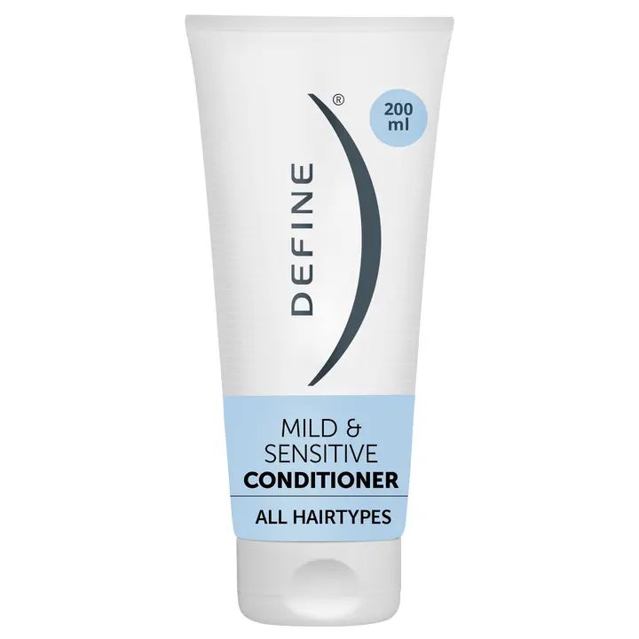 Define Mild & Sensitive conditioner prebiootteja sisältävä mieto ja hajusteeton hoitoaine kaikille hiustyypeille 200ml