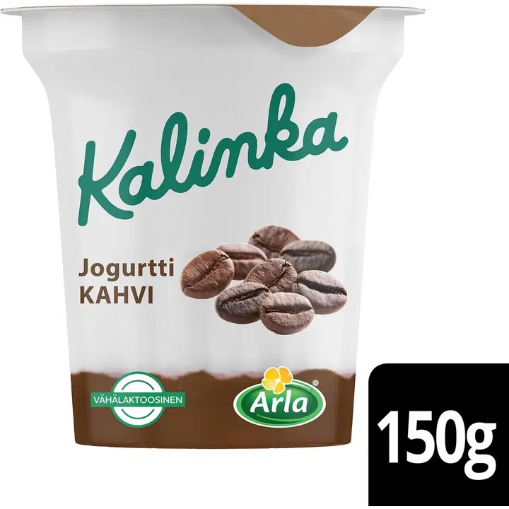 Arla Kalinka Kahvikerrosjogurtti 150 g vähälaktoosinen.