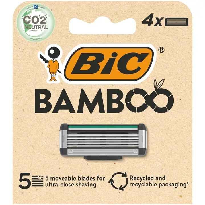 BIC Bamboo varaterä 4-pack