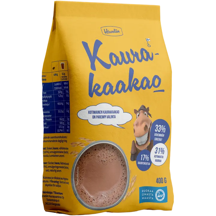 Hirvelän Kaurakaakao 400g