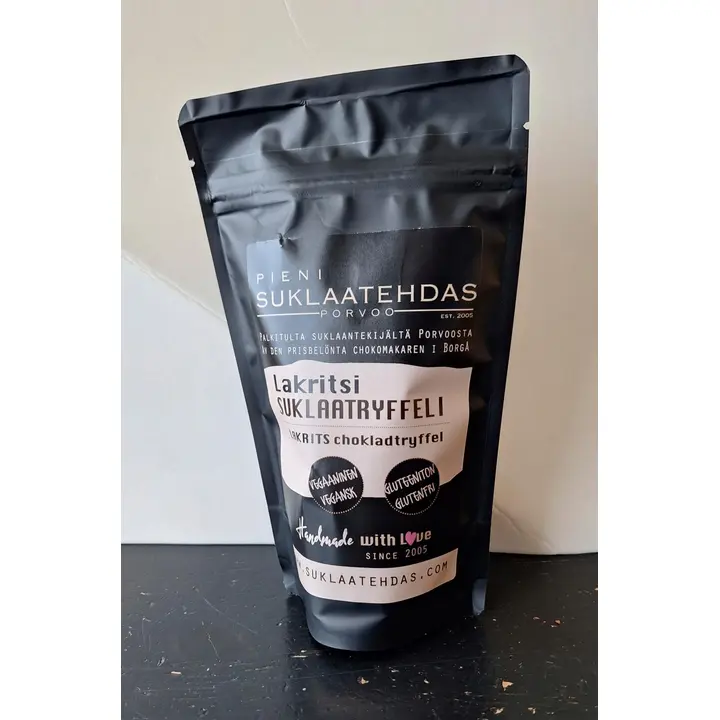 Pieni Suklaatehdas Lakritsi-Suklaatryffeli 100g