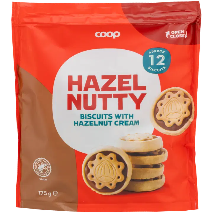 Coop keksi hasselpähkinäkreemillä 175 g