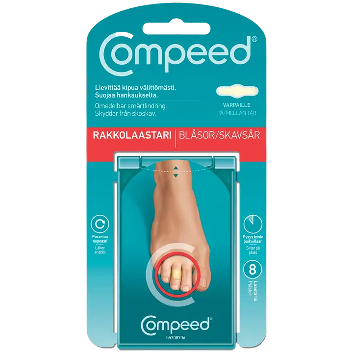 Compeed rakkolaastari varpaille 8kpl