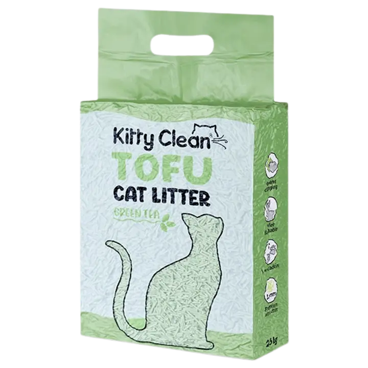 Kitty Clean tofu kassiliiv rohelise teega 5L
