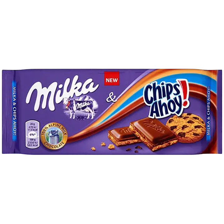 Milka Chips Ahoy! Piimašokolaad 100 g