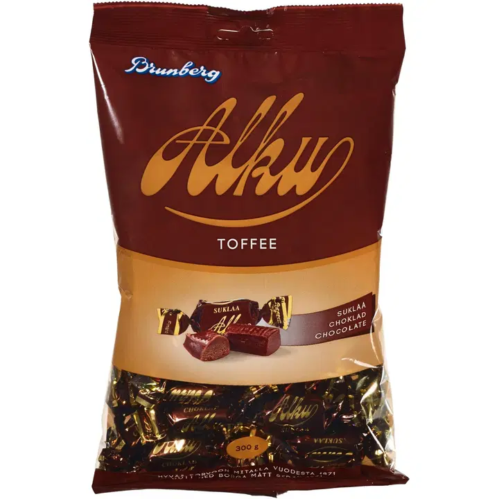 Brunberg Suklaa Alkutoffee suklaatoffeekaramelli 300g
