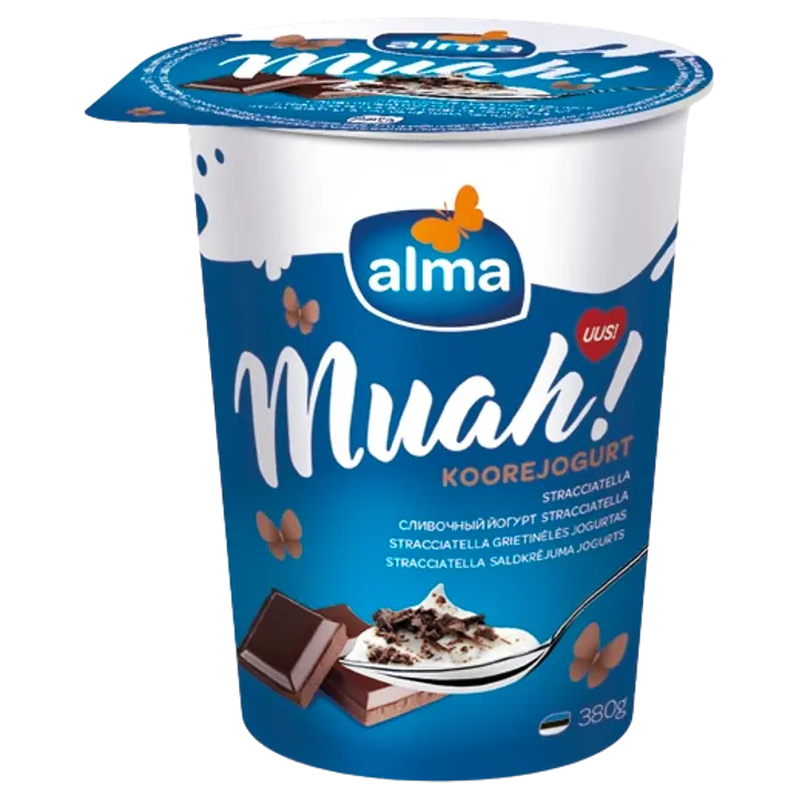 Alma Muah! stracciatella koorejogurt, 380 g