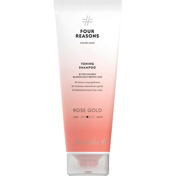 Four Reasons Color Mask Toning Shampoo Rose Gold sävyttävä shampoo 250 ml