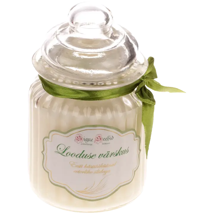 Signe sojavahast küünal looduse värskus