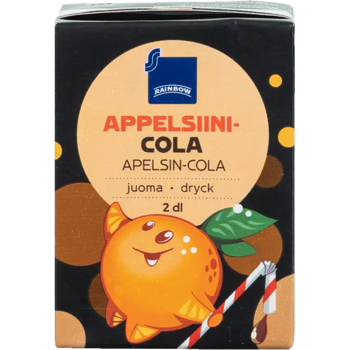 Rainbow appelsiini-colajuoma 2dl