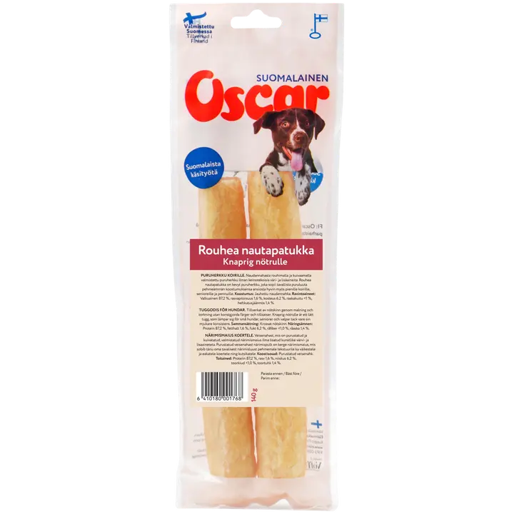 Oscar Rouhea nautapatukka 140 g, koirille