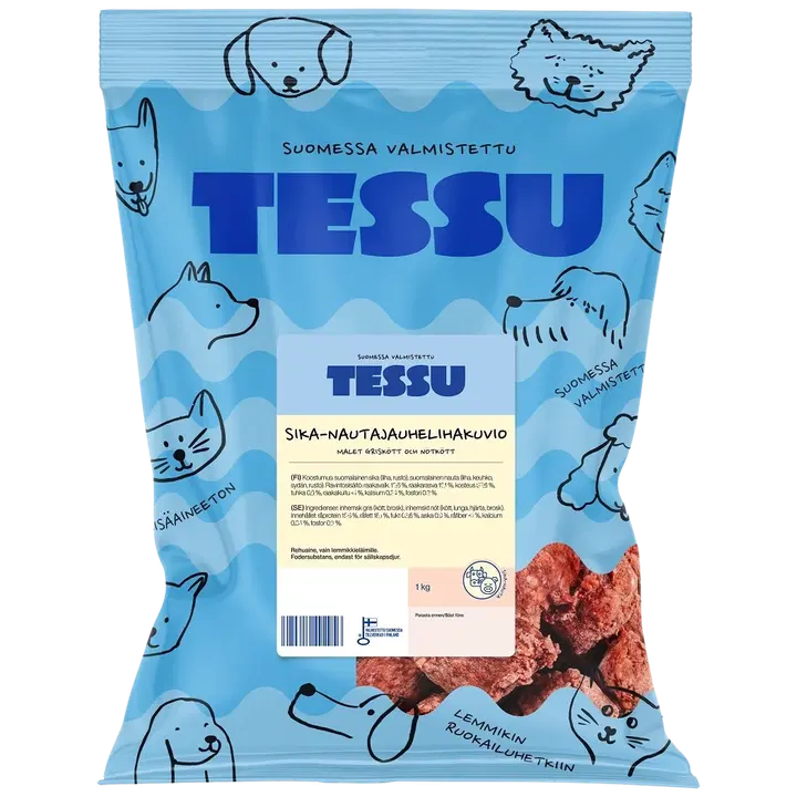 Tessu Sika-nautajauhelihakuvio 1 kg
